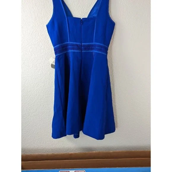 NWT Nordstrom Adelyn Rae Royal Blue Medium Lace Dress - Picture 7 of 10